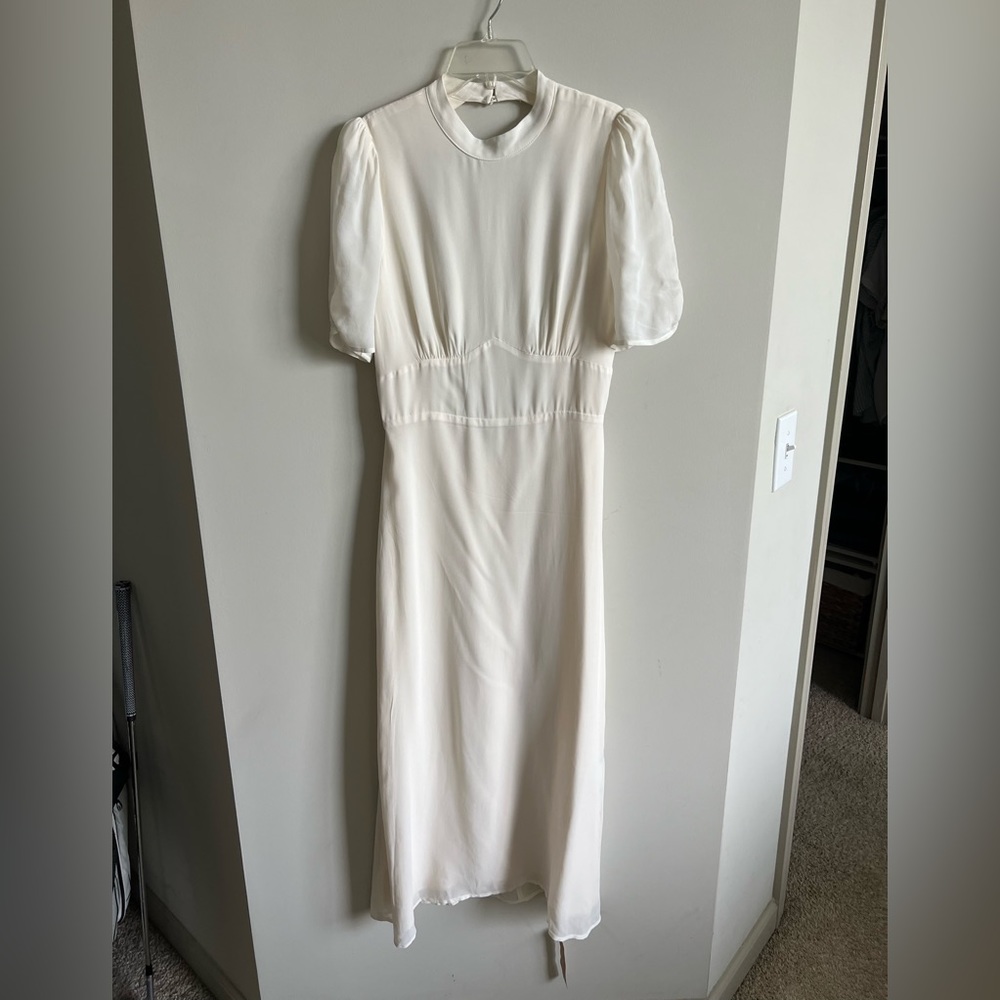 NWT Reformation Dusk Dress Ivory - Picture 14 of 16
